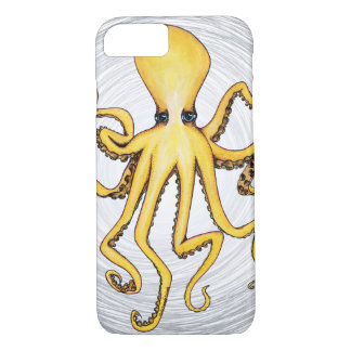 Gele octopus iPhone 8/7 hoesje