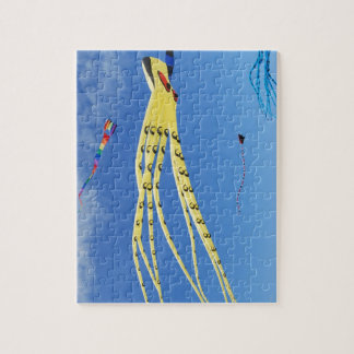 Gele octopus Kite Legpuzzel