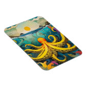 Gele octopus magneet (Rechterzijde)