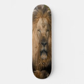 GELE OGEN leeuw Skateboard (Voorkant)