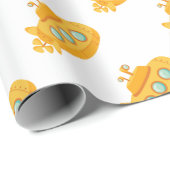 Gele onderzeeboot cadeaupapier (Rol Hoek)