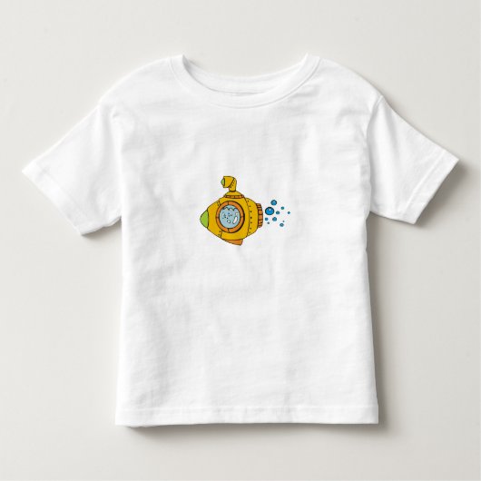 Gele onderzeeboot kinder shirts (Voorkant)