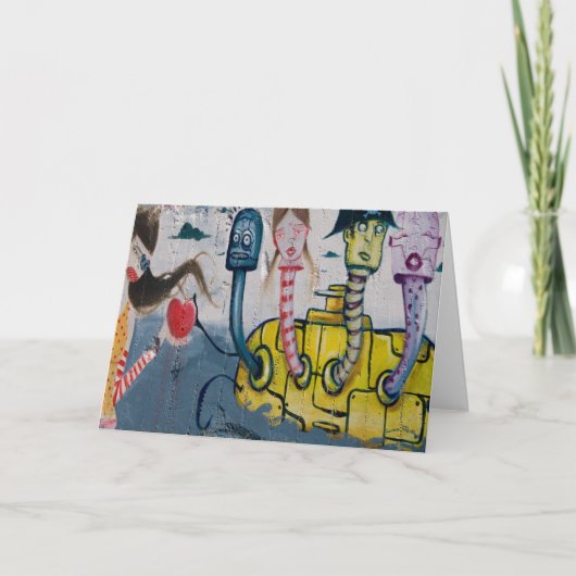 Gele Onderzeeër Kaart (Voorkant)