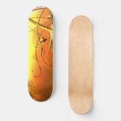 Gele ontwerpskateboard skateboard (Voorkant)