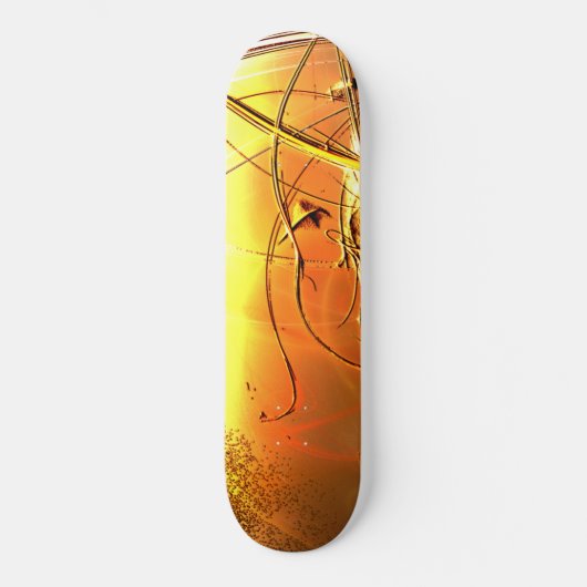 Gele ontwerpskateboard skateboard (Voorkant)