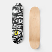 Gele oog skateboard (Voorkant)