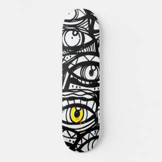 Gele oog skateboard