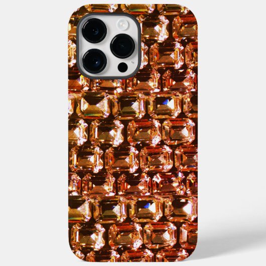 Gele oranje diamanten, gele oranje gemstone Case-Mate iPhone case (Achterkant)