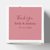 Gele, Oranje en roze flessen voor de deur Bedankdoosjes (Bovenkant)