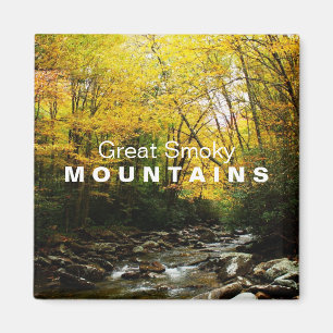 Gele Oranje herfst Grote Smoky Mountains magnet Magneet