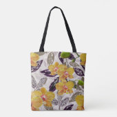 Gele oranje orchideeën. draagtas (Achterkant)