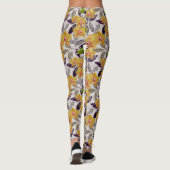 Gele oranje orchideeën. leggings (Achterkant)