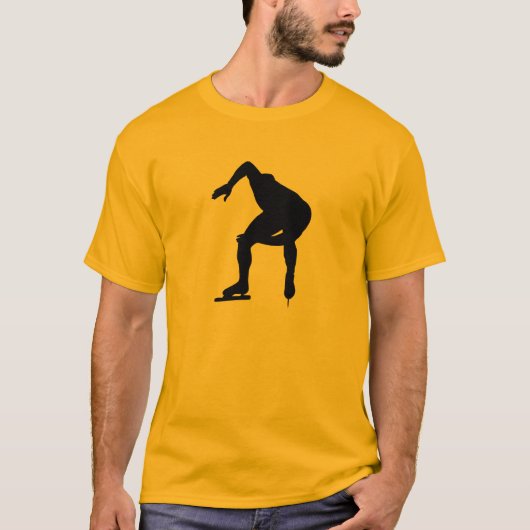 Gele Oranje snelheid skater T-shirt (Voorkant)