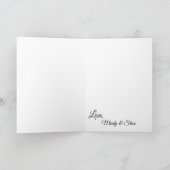 Gele Orchidee Bloem Aangepaste Kaart (Binnen)