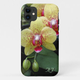 Gele orchidee bloemen persoonlijke telefoon 5 hoes