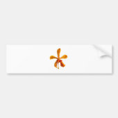 Gele orchidee bumpersticker (Voorkant)