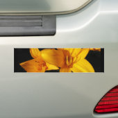Gele orchidee bumpersticker (Op auto)