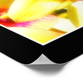 Gele orchidee poster (Hoek)