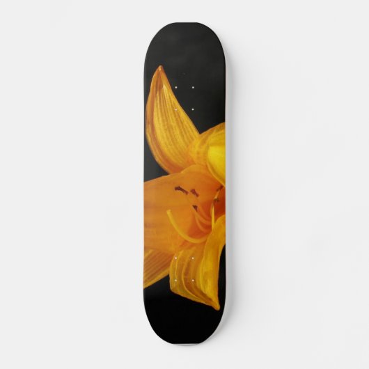 Gele Orchidee Skateboard (Voorkant)