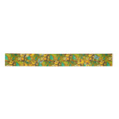 Gele orchideeën Magical Gold Sparkles Stars Green Lint (Voorkant)