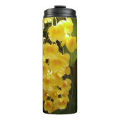 Gele Orchids Tropische Bloemen Thermosbeker (Voorkant)