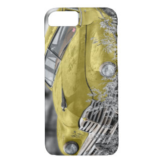 gele oude autotelefoon draagtas iPhone 8/7 hoesje