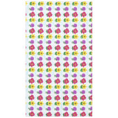 Gele Paarse roze bloemen Tafelkleed (Voorkant)