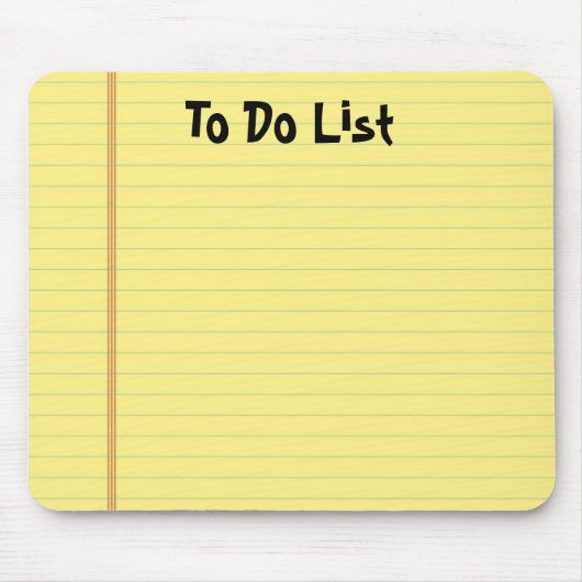 Gele pad muismat (Voorkant)