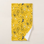 gele paisley bad handdoek (Handdoek)