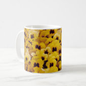 Gele pansies koffiemok (Voorkant links)