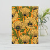 Gele papaver (Staand voorkant)