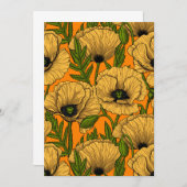 Gele papaver (Voorkant / Achterkant)