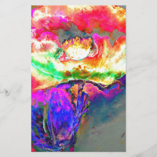 Gele papaver briefpapier