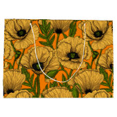 Gele papaver groot cadeauzakje (Achterkant)