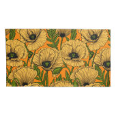 Gele papaver kussensloop (Achterkant-Rechts)