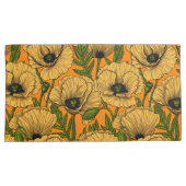 Gele papaver kussensloop (Voorkant-Rechts)