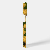 Gele papaver op donkergroen iPhone hoesje (Rechterkant)