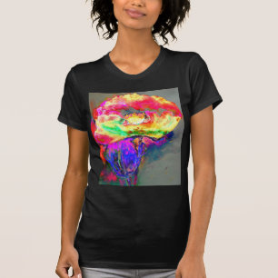 Gele papaver t-shirt