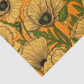 Gele papaver tissuepapier (Detail)