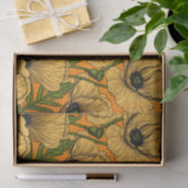 Gele papaver tissuepapier (Geschenk)