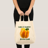 Gele Paprika Tote Bag (Voorkant (product))