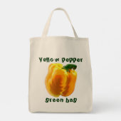 Gele Paprika Tote Bag (Achterkant)