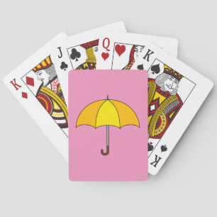 Gele Paraplu Pokerkaarten
