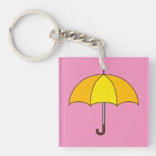 Gele Paraplu Sleutelhanger