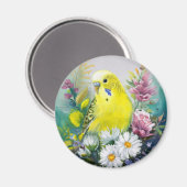 Gele parkiet magneet (Voorkant / Achterkant)