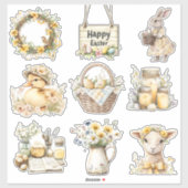 Gele Pasen Set 1 Sticker (Vel)