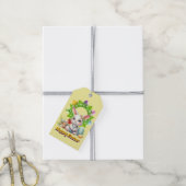 Gele Pasenseizoen Cadeaulabel (Met Touw)