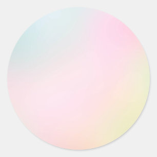 Gele Pastel Custom Trendy Classic Round Sticker
