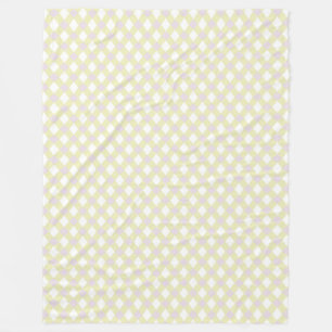 Gele patternd Fleece Throw Deken
