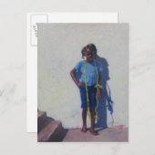 Gele paus 2014 briefkaart (Voorkant / Achterkant)